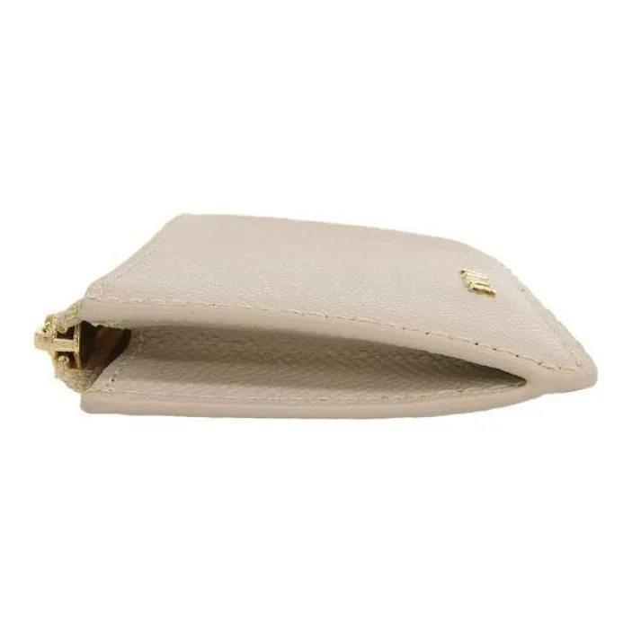 Furla Leather Card Holder Medium Size Women's Light Gray-3
