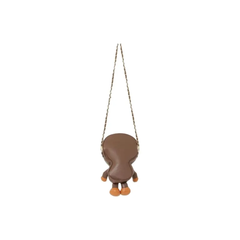 A BATHING APE Synthetic Leather Shoulder Bag Kids' Brown-2
