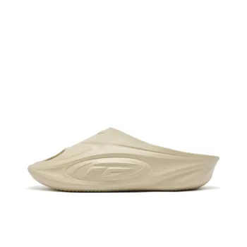 QIAODAN Abrasion Resistant Slip Resistant Cushioning FE Slide Slippers Men's Apricot Color