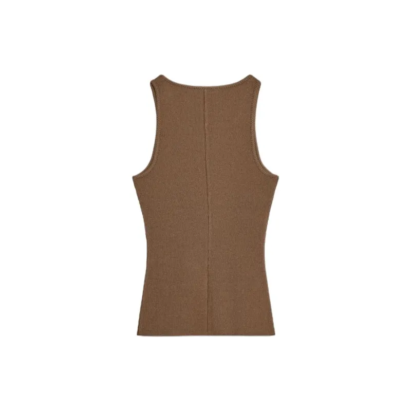 ZARA Tank Top Women's Chocolate Brown-1