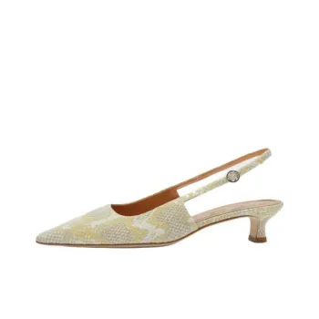 Aeyde Catrina Irregular Heel High Heels 3.5cm Women's Light Yellow