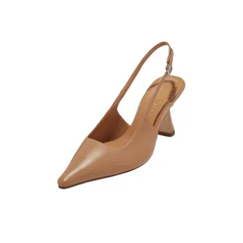Aeyde Fernanda Spool Heel High Heels 7.5cm Women's Light Brown