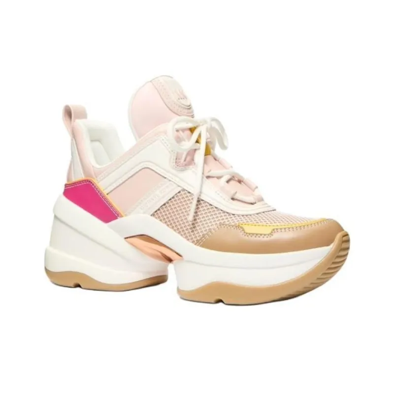 MICHAEL KORS Olympia Low Top Chunky Sneakers Women's Multicolor-1