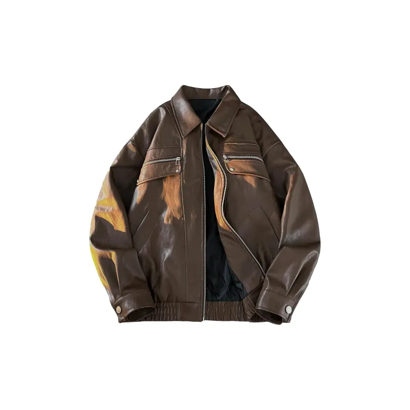 Pirkadat Leather Jacket Unisex Warm Black-7