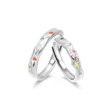 925 Sterling Silver Love Honey Couple Rings
