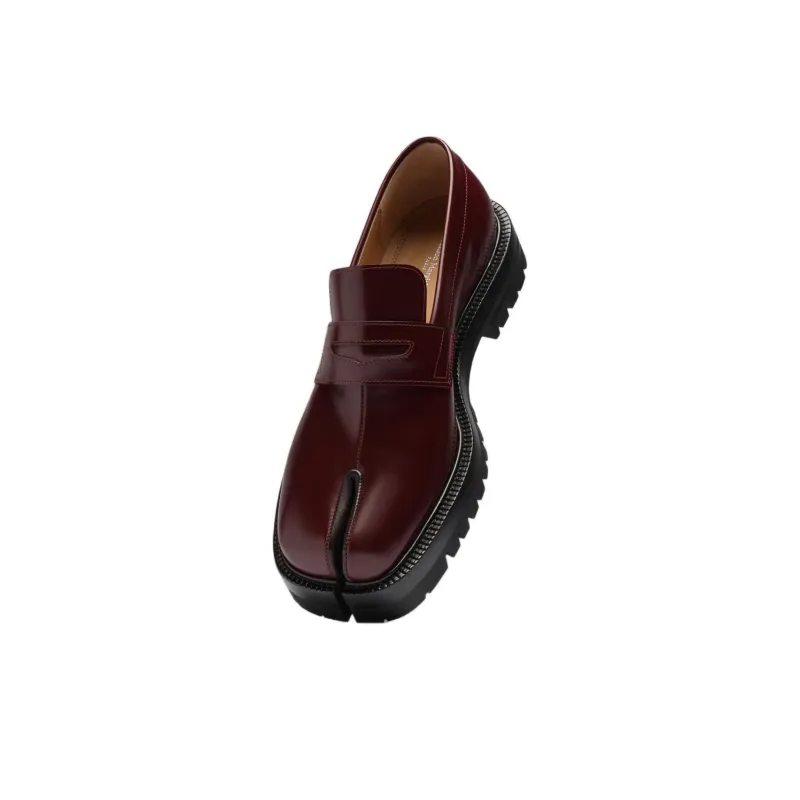 Maison Margiela Tabi Loafers Men's Burgundy-4