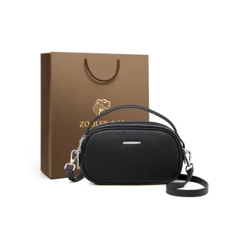 ZOOLER Cow Leather Crossbody Handbag Women's Khaki/Sage Green/Cream Apricot/Hepburn Black