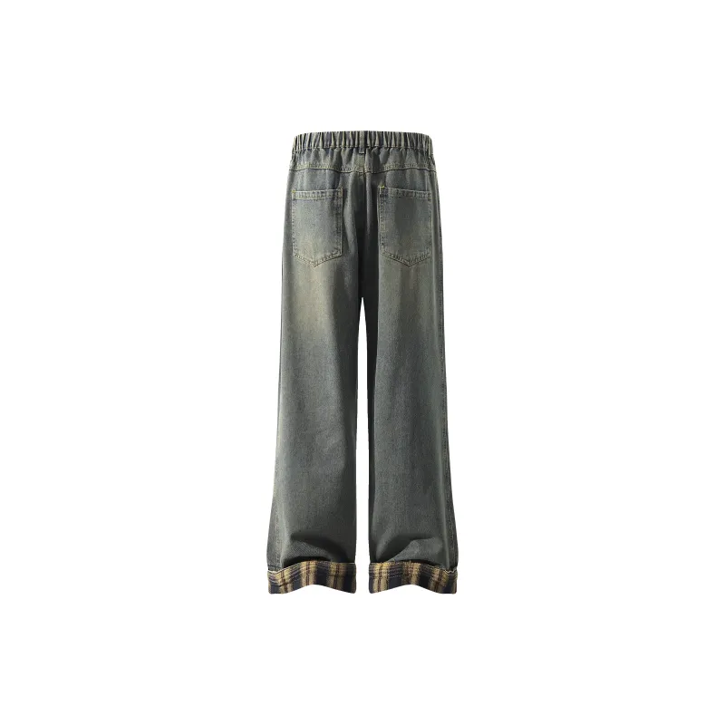 FASTFISH Jeans Unisex Yellow Mud Blue-1