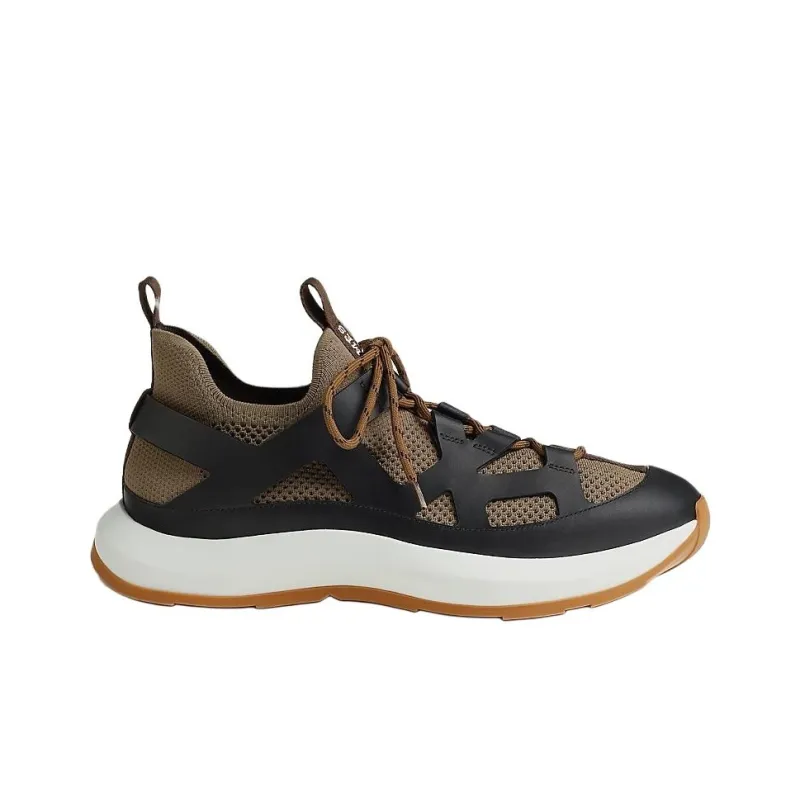 HERMES Katana Low Top Casual Shoes Men's Black-1
