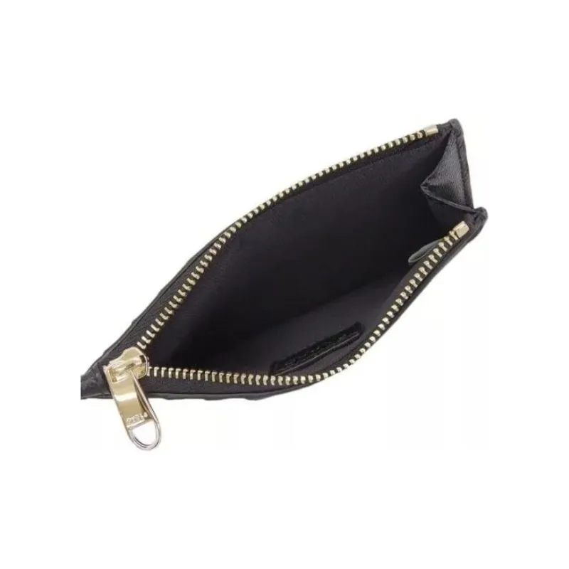 Furla Leather Card Holder Medium Size Women's Black-4