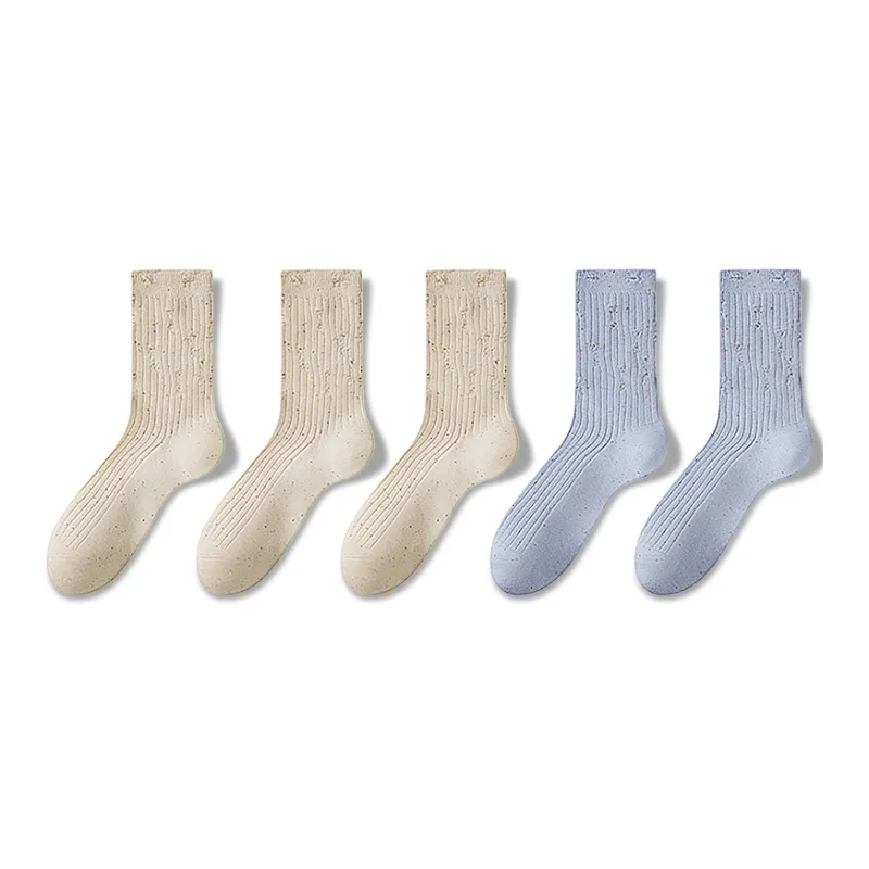 JIAZINI Mid-Calf Socks Women's 5 Pack-24