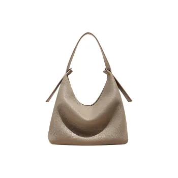BEMIX PETS Cow Leather Bucket Bag Handbag Women's Trench Gray