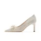Two Flowers Chunky Heel 8cm
