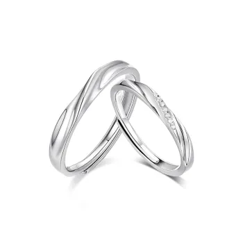 VEODO 925 Sterling Silver Rings Unisex