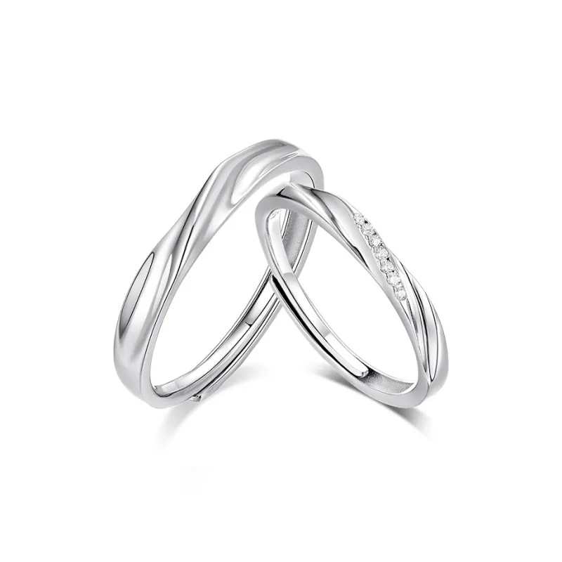 VEODO 925 Sterling Silver Rings Unisex-0