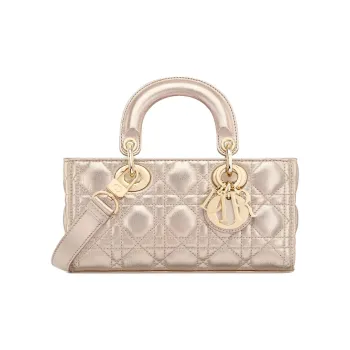 DIOR Lady D JOY Calfskin Shoulder Bag, Crossbody Bag, Handbag Small Size Women's Pink