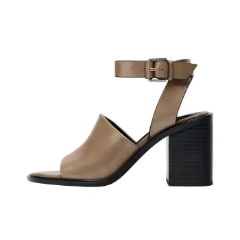 ZARA Strap Sandals Women's Taupe