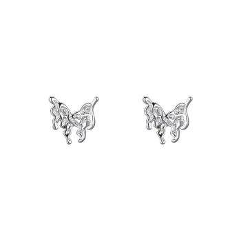 BLESSED BULLET 999 Fine Silver Stud Earrings Women's