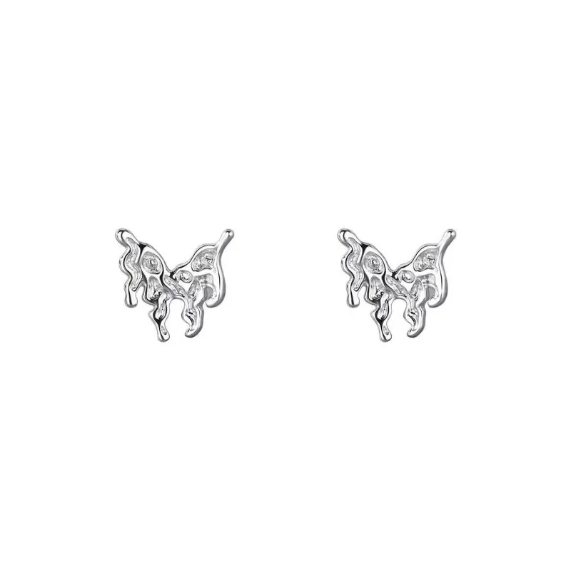 BLESSED BULLET 999 Fine Silver Stud Earrings Women's-0