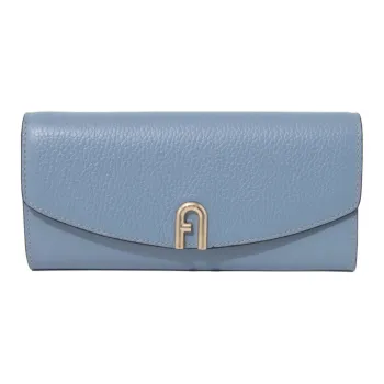 Furla Primula Leather Wallet Regular Women's Blue