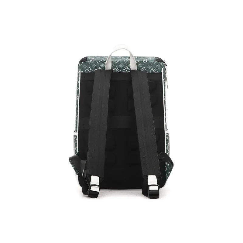RED DRAGONFLY PVC Polyvinyl Chloride Backpack Unisex Green-3