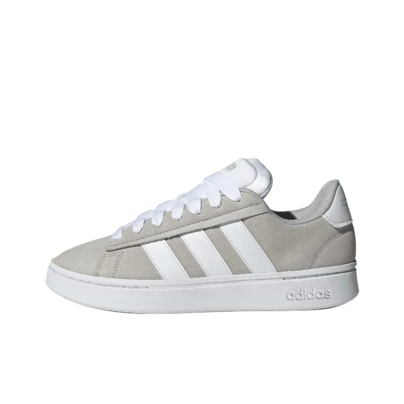 Adidas GRAND COURT ALPHA Anti Slip Wear Resistant Low Top Skateboard Shoes Men's Gray-0