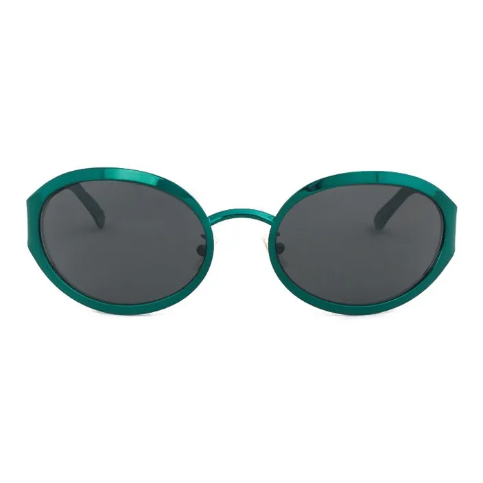 MARNI Acetate Nylon Irregular Shape Sunglasses Men's Green-1