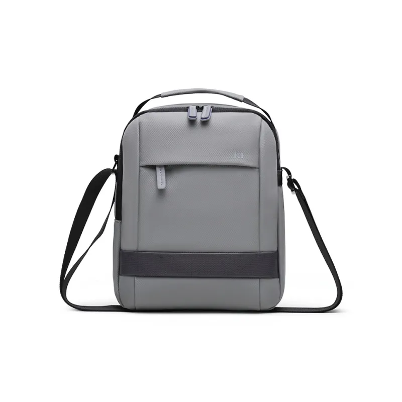 HLA Polyester Crossbody Bag Medium Size Men's Black/Gray-6