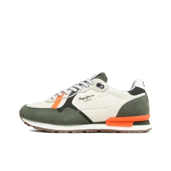 Pepe Jeans Cushioning Low-Top Casual Shoes Men's Beige Green