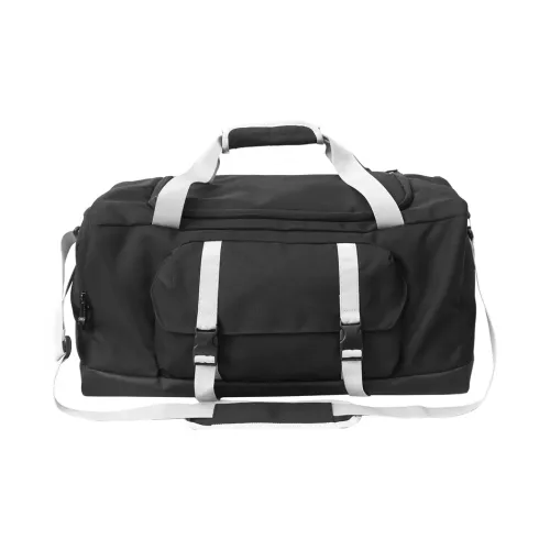 GOBLIN SHARKS 1759 Nylon Gym Bag Large Size Unisex Black/Dark Blue/Light Blue