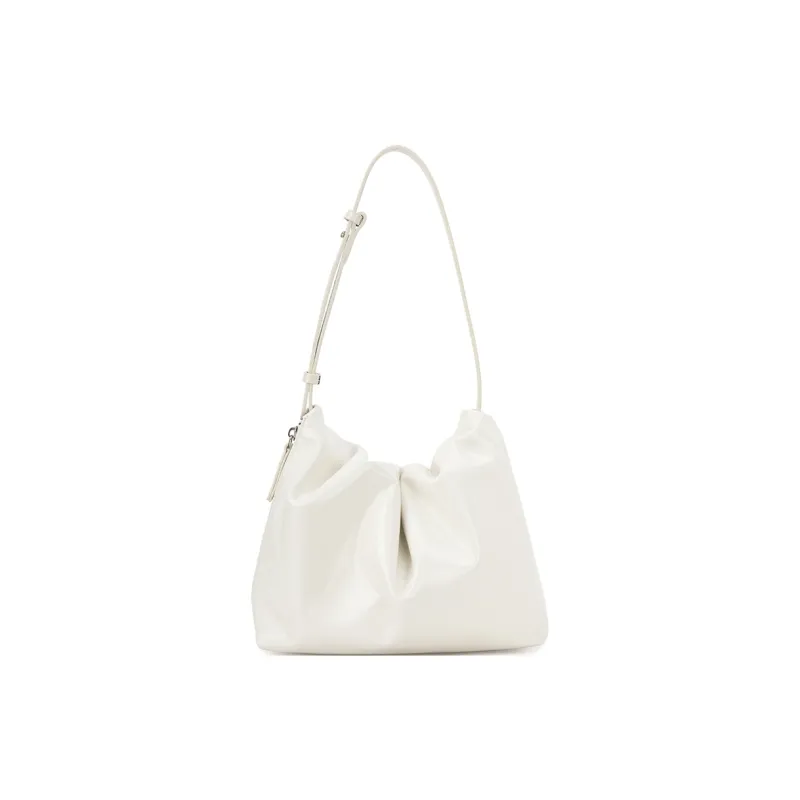 VENOF Cow Leather One Shoulder Crossbody Shoulder Bag Women's Hot Red/Black In The Moment/Cloudy White-14