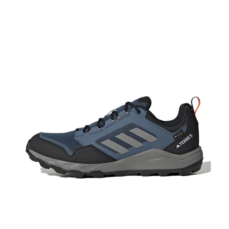 Adidas Terrex Tracerocker Waterproof And Breathable Low Top Trail Running Shoes Men's Blue Black-0
