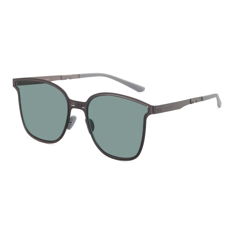MUJOSH Metal Square Versatile Stylish Sunglasses Unisex Black-14