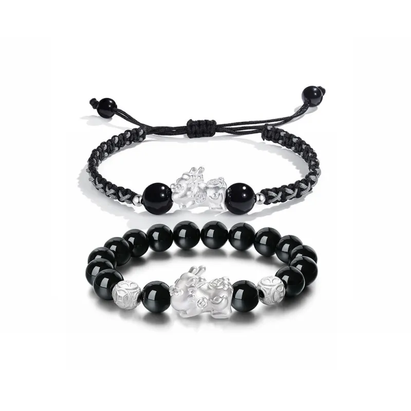 CHINA GOLD 999 Fine Silver Bracelets Unisex-7