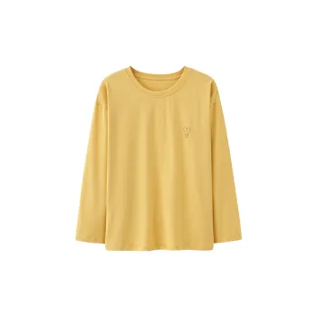 GOSO Pajama Tops Women's Yellow