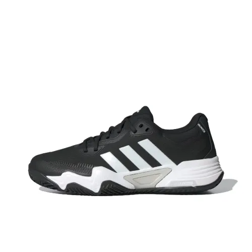 Adidas Solematch Men Abrasion Resistant Low Top Tennis Shoes Men's Black White