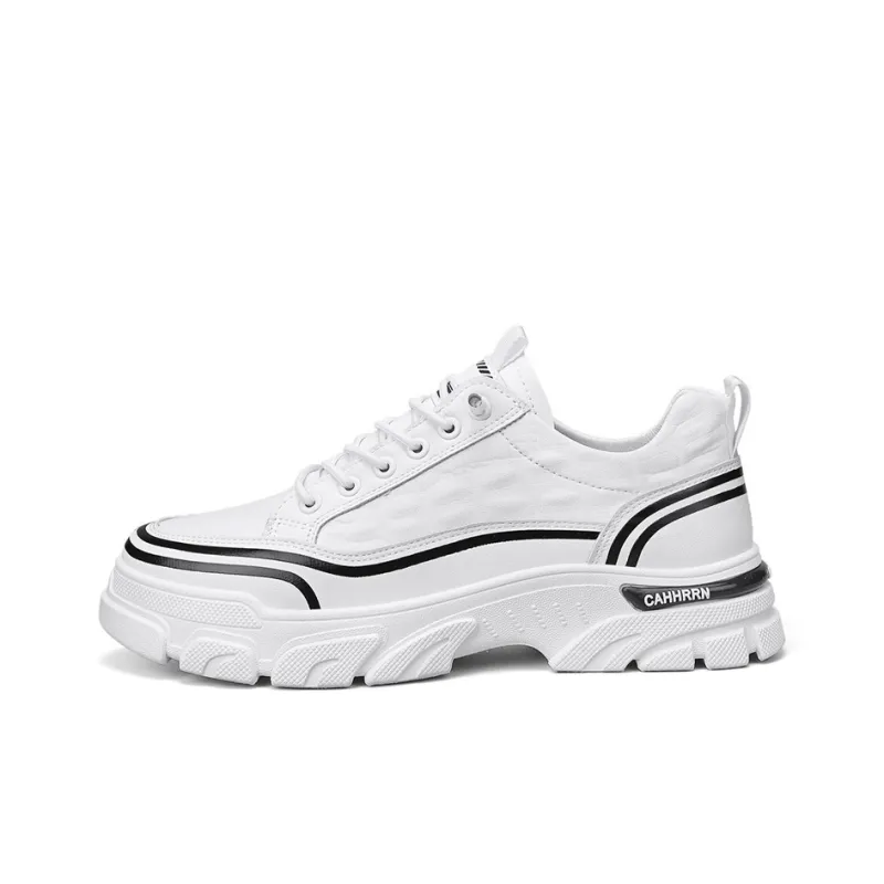 Bull Charm Abrasion-Resistant Low-Top Chunky Sneakers Men's-0
