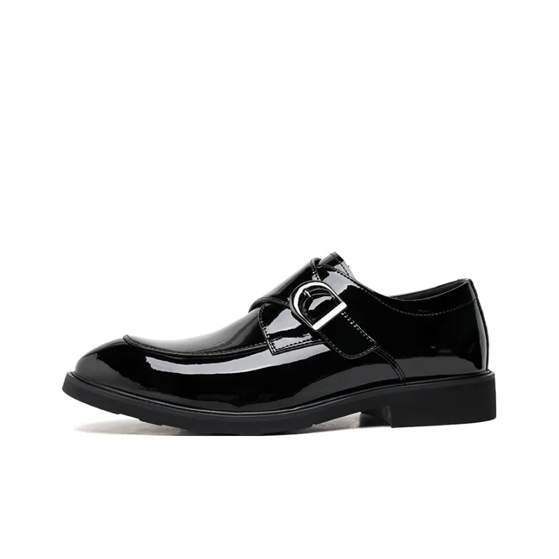 WEISHIBANGWEI Loafers Men's Black-0