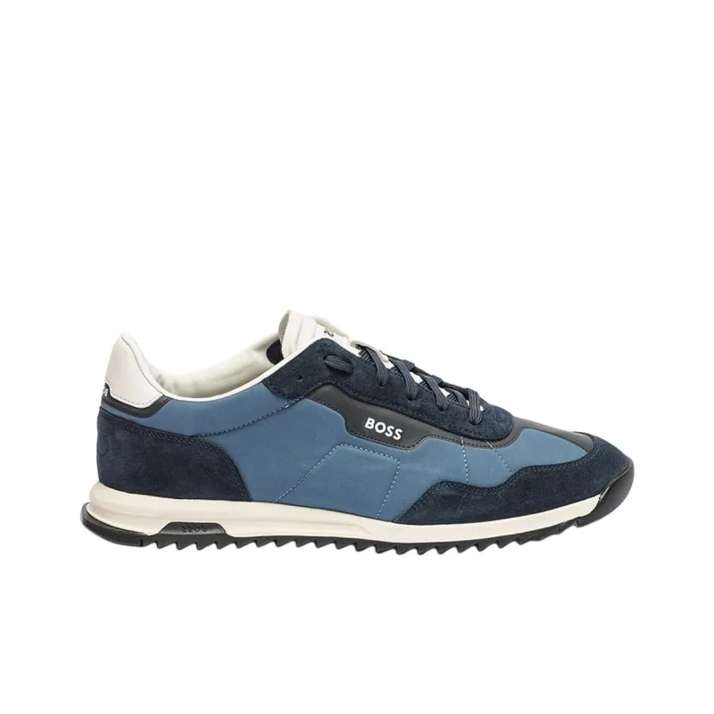 HUGO BOSS Zayn Low Top Casual Shoes Men's Blue-1