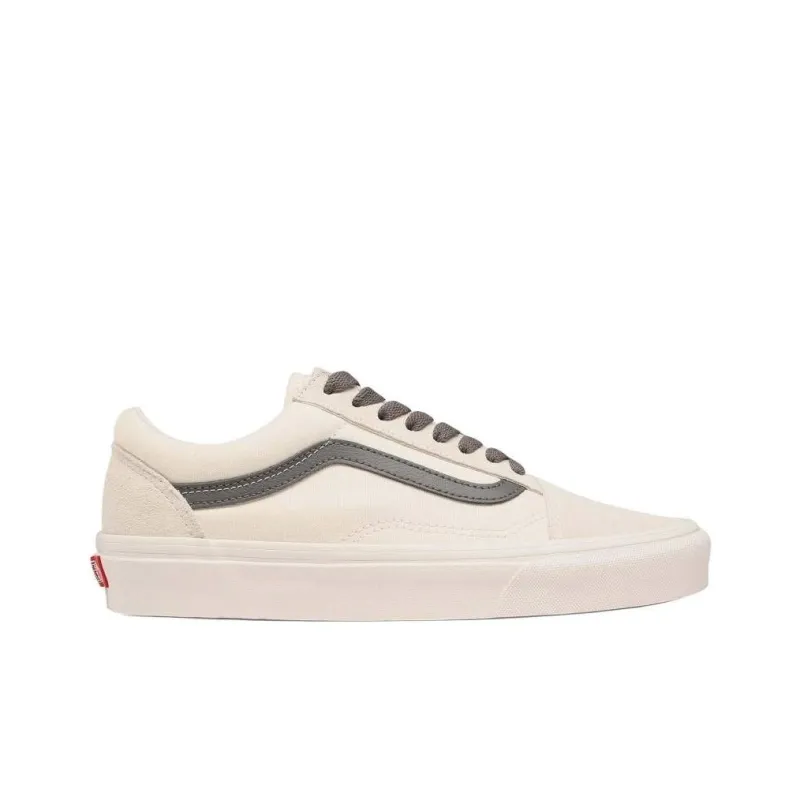 Vans Old Skool Anti Slip Wear Resistant Low Top Skateboard Shoes Unisex White-1