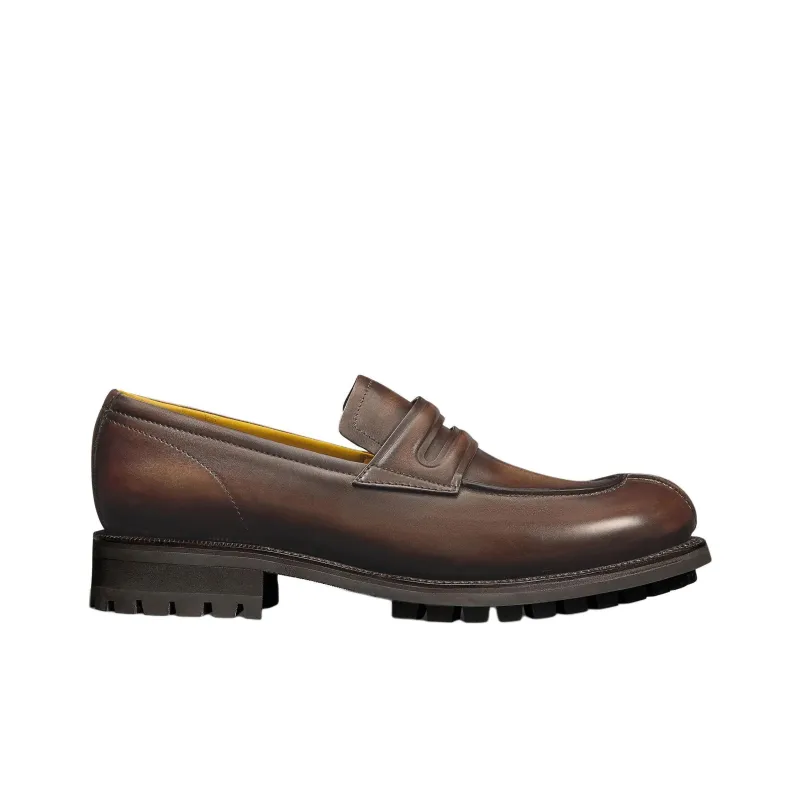 BERLUTI New Oslo Venezia Loafers Men's Brown-1