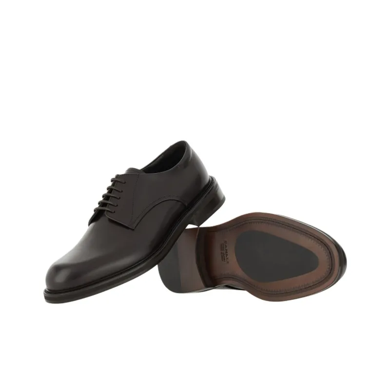 Canali Dress Shoes Men Low-Top Brown-4