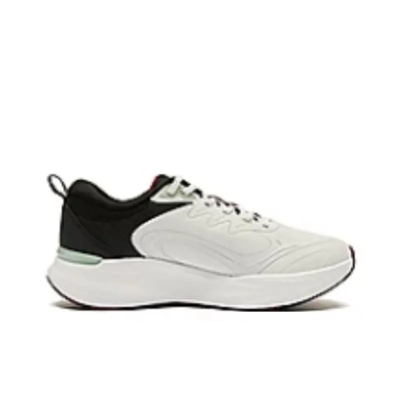 QIAODAN Boundless 5SE Shock Absorbers Rebound Low Top Running Shoes Women's White Black Green-1