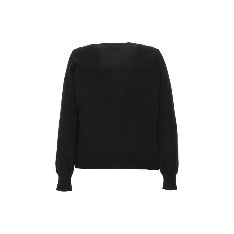 A.P.C Logo Embroidered Knitted Cardigan-1
