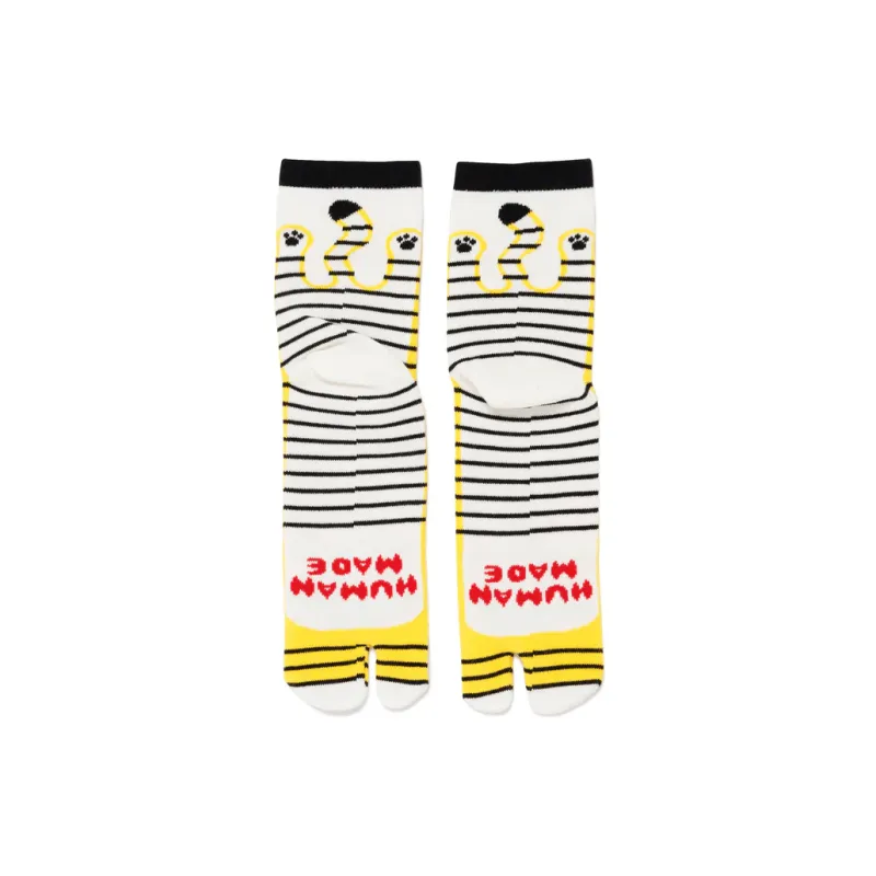 HUMAN MADE SS25 Mid Calf Socks Unisex 1 Pack Yellow-1