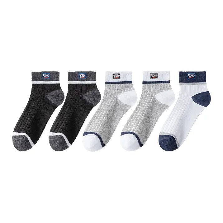 Cotton Gene Ankle Socks Men's 5 Pack-6