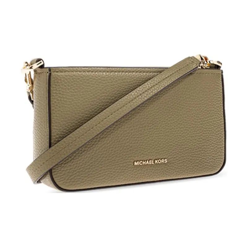 MICHAEL KORS Leather Crossbody Bag, Shoulder Bag Small Size Women's Beige-1