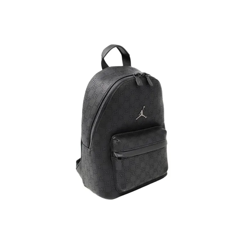 Jordan Monogram Polyester Backpack Mini Unisex Black-1