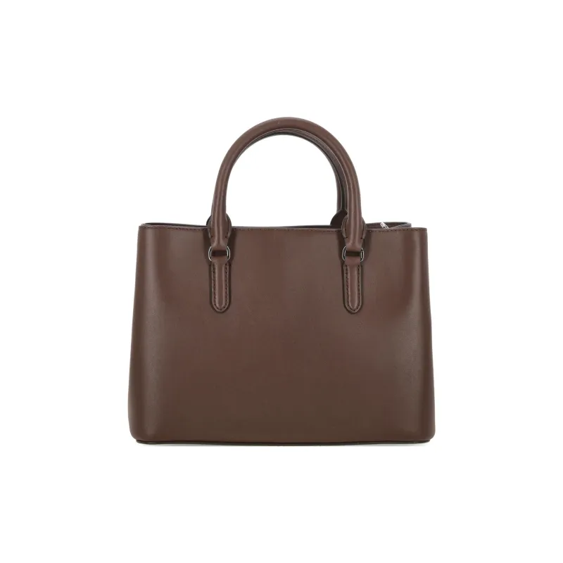 Ralph Lauren Leather Shoulder Bag Crossbody Bag Handbag Small Size Women's Dark Brown-2