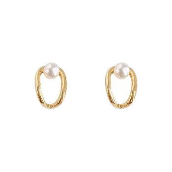 QIANFANGDAHUANGYE Alloy Stud Earrings Women's